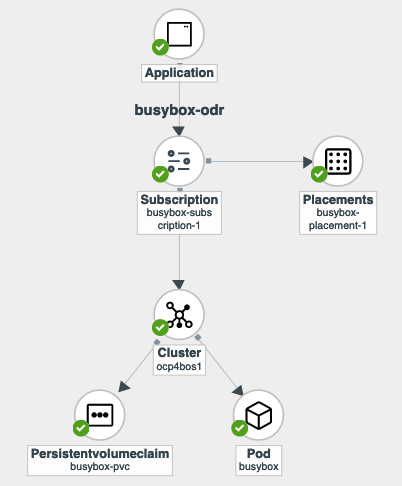 ACM application successful topology view