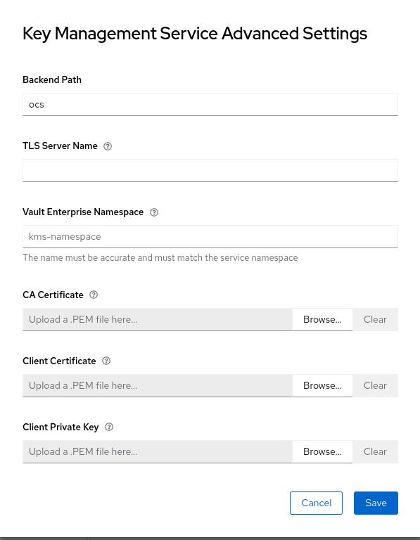 Configure Advanced Security for ODF