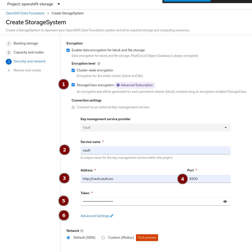 Configure Security for ODF