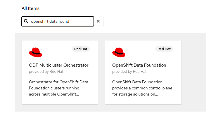 OCP OperatorHub Filter